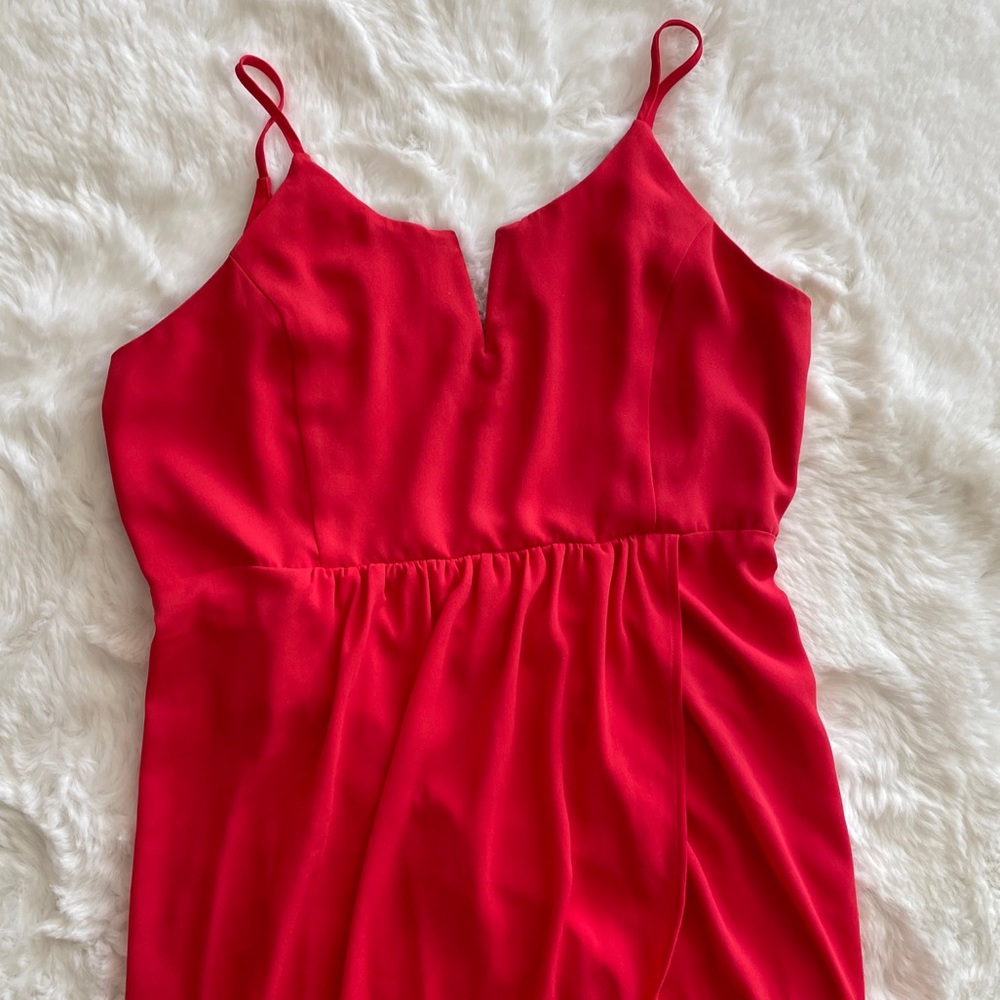 Express sweetheart dress coral orange Size 10 cute girly Summer Mini Flare